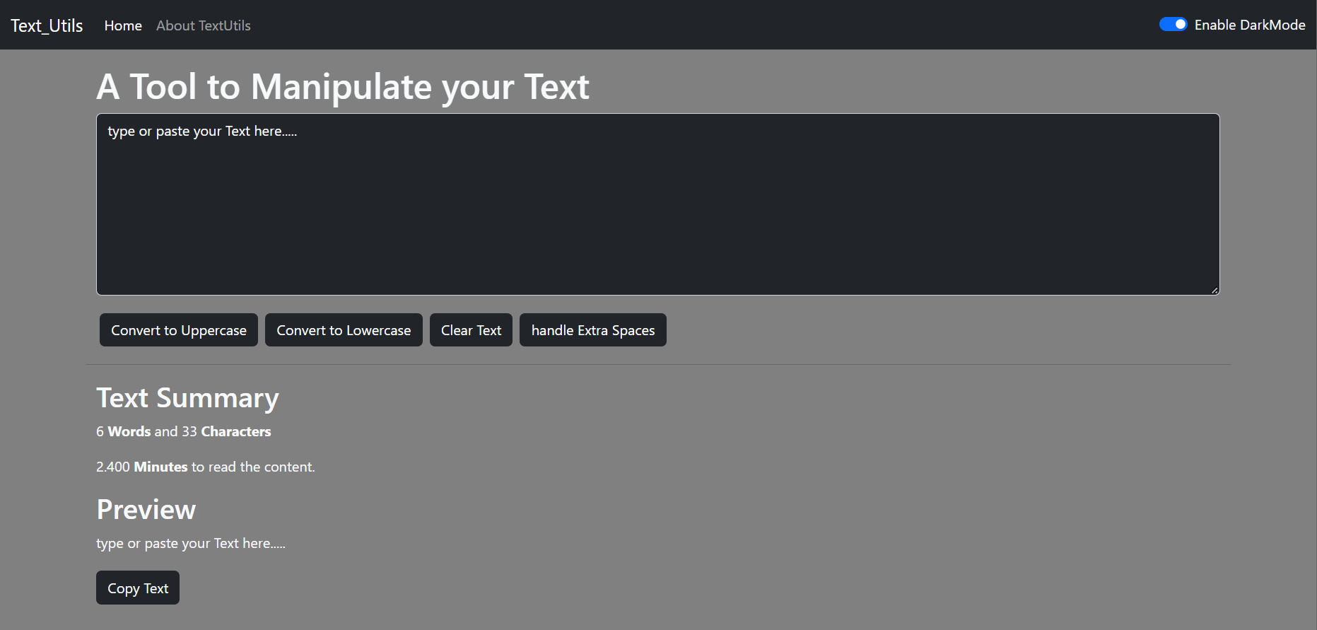 Screenshot of the Text_Utils.