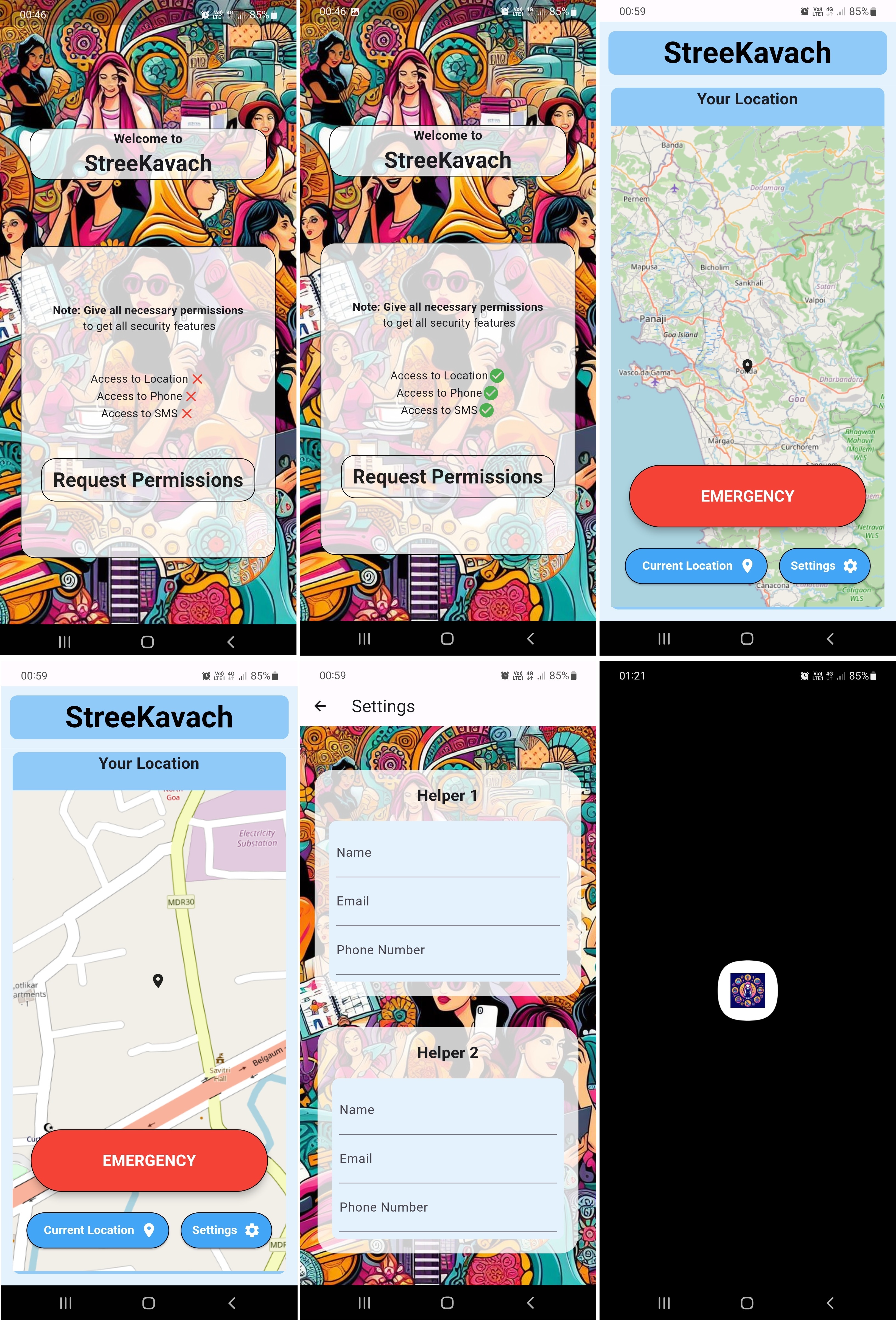 Screenshots of news_app.